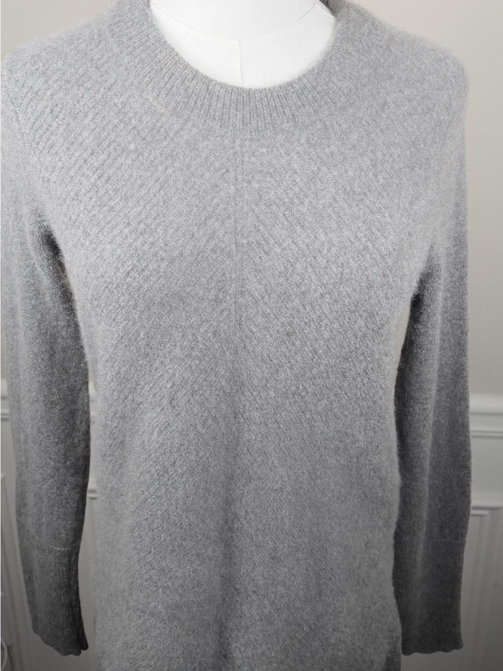 🩶 rag & bone 100% Cashmere Gray Crewneck Sweater XS